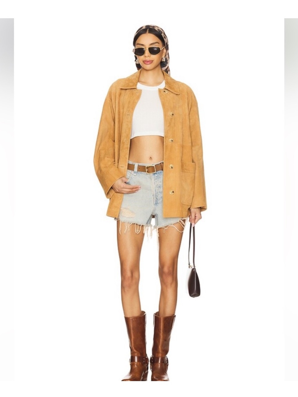 Free People now or never denim jean shorts size 27